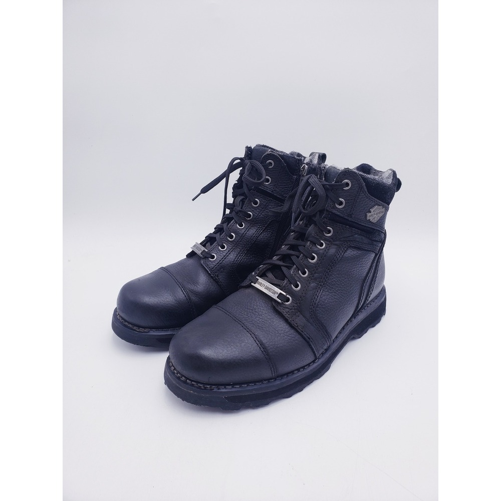 Harley-Davidson Men's Carter Black 6.00-Inch Motorcycle Boots D96006 Size 10.5